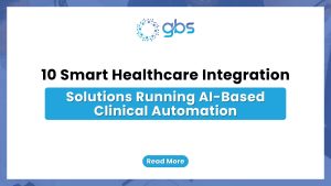 10 Smart Healthcare Integration Solutions Running AI-Based Clinical Automation — text-based blog image.