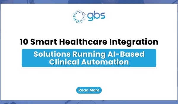 10 Smart Healthcare Integration Solutions Running AI-Based Clinical Automation — text-based blog image.
