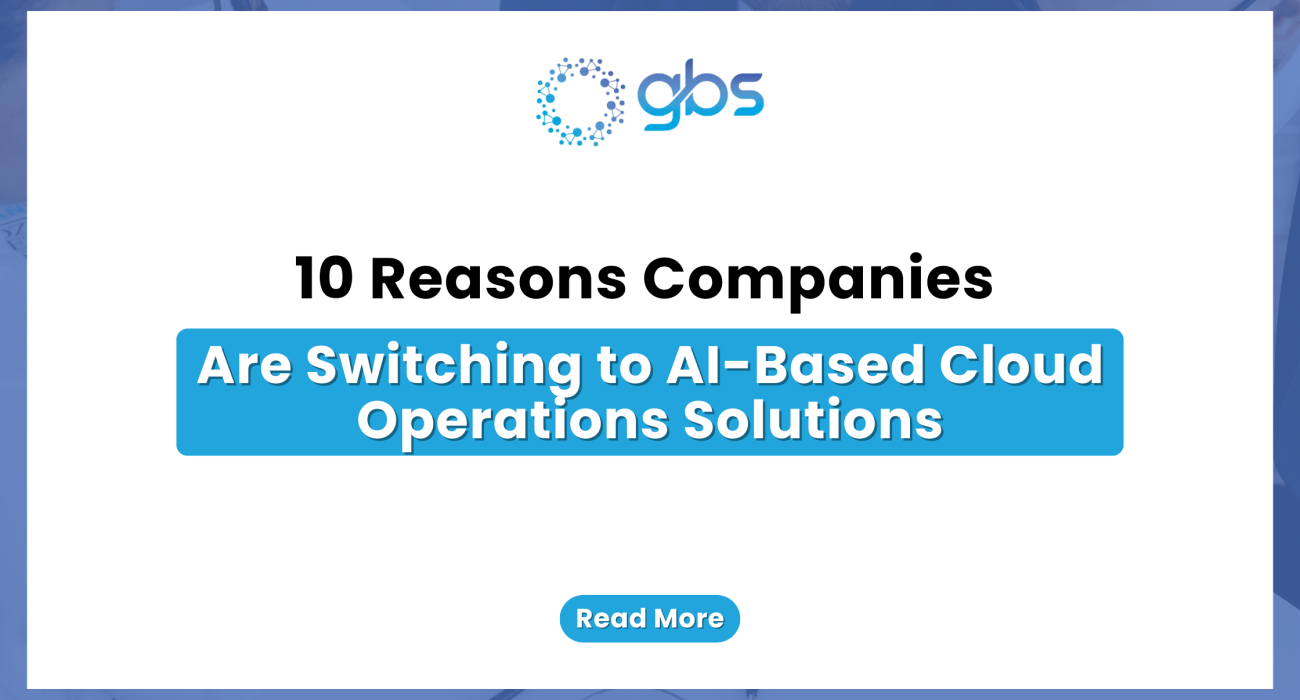 10 Reasons Companies Are Switching to AI-Based Cloud Operations Solutions — text-based blog header image.